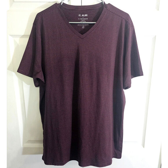 Algo Men's Performance T-shirt Large UPF Moisture Wicking Quick Dry Sport Summer - Picture 1 of 5